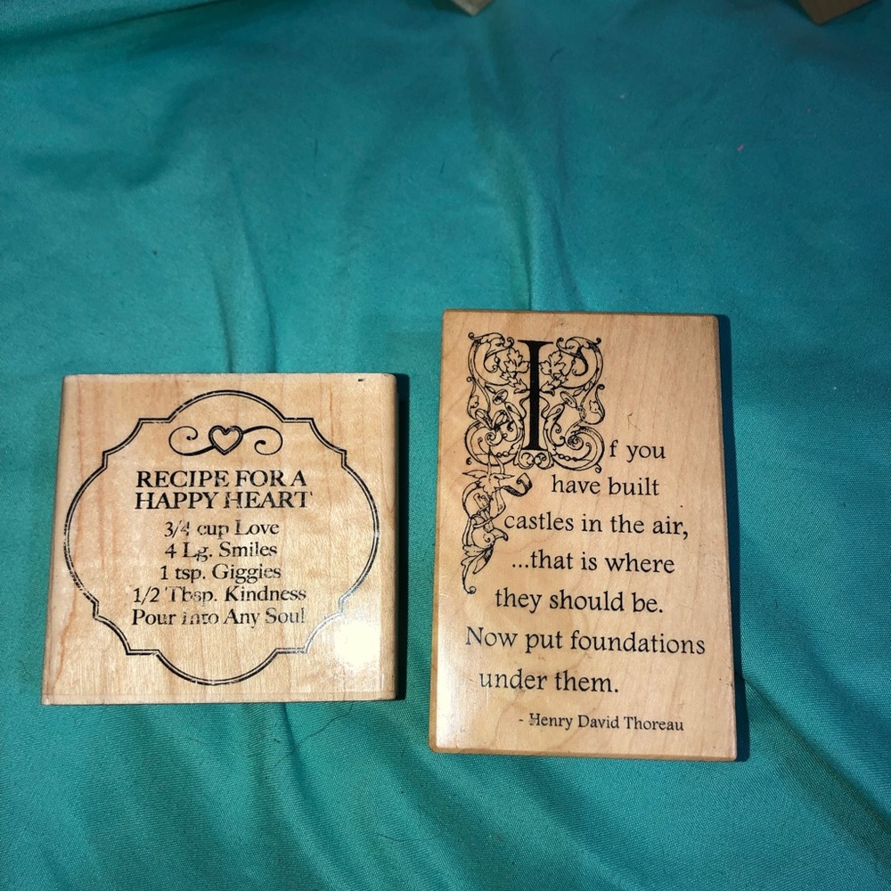 Stamping Stamper’s quotes Love Castles Happy Heart
